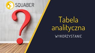 Wykorzystanie tabeli analitycznej w Squaberze [upl. by Carrnan912]