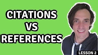 Citations vs References Whats the Difference [upl. by Ovatsug]