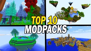 Top 10 Best Minecraft Modpacks 2021 [upl. by Olracnaig996]