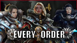 Every Single Sister of Battle Order EXPLAINED By An Australian  Warhammer 40k Lore [upl. by Mattheus]