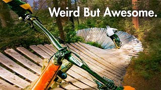 The WEIRDEST Bike Park [upl. by Ardnekahs]