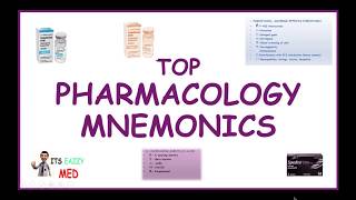 Best Pharmacology Mnemonics [upl. by Garaway]