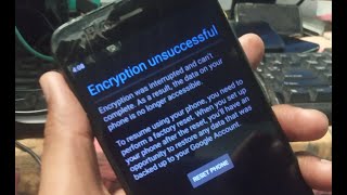 Encryption unsuccesful Reset phone fix 1000 [upl. by Babcock]