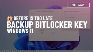 Windows 11 10 Backup BitLocker recovery key to unlock your PC [upl. by Aihtela]