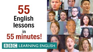 BOX SET 55 English lessons in 55 minutes Grammar amp Vocabulary Megaclass [upl. by Assirrec]