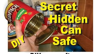 Secret Hidden Can Safe How to Make Easy DIY [upl. by Eiger]