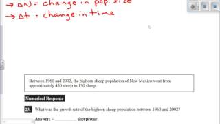 Population Growth Rate Calculation [upl. by Henrieta]