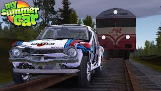 My Summer Car  RACING THE TRAIN [upl. by Katy]