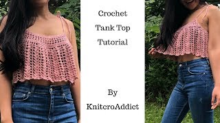 How to crochet tank top [upl. by Stefano]