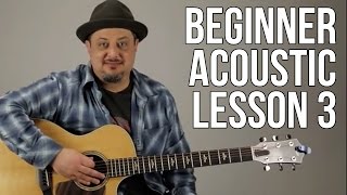 Beginner Acoustic Guitar Lesson 3  The G Major Chord [upl. by Yelehsa]