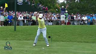 How to Swing Like Hideki Matsuyama His SlowMotion Swing at the 2017 PGA Championship [upl. by Cogen]