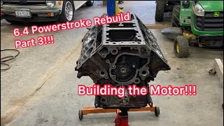 64 Powerstroke rebuild part 3 Assembly [upl. by Aylmer]