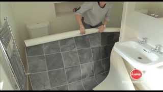 DIY How to lay vinyl or lino flooring [upl. by Aicile]