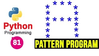 Python Pattern Programs  Printing Stars  in A Shape [upl. by Kalbli942]