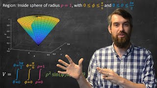 Integration in Spherical Coordinates [upl. by Burl]