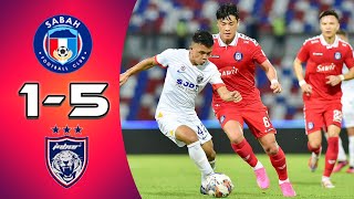 Sabah FC 15 JDT FC  Extended Highlights [upl. by Livvy]