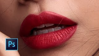 How to Retouch Lips  Photoshop Tutorial [upl. by Debby]