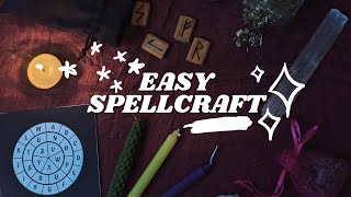 Easiest Spell Methods for Beginner Witches  Spellcrafting [upl. by Znieh]