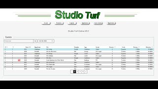 Logiciel Studio Turf online v50  Courses hippiques PMU tutoriel vidéo [upl. by Otsirc]