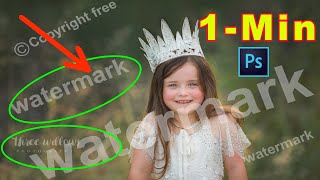 Best Way REMOVE WATERMARK from Photo or Remove Anything in Photoshop Tutorial [upl. by Eerol]