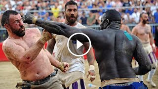 Calcio Storico Gladiator Fight Football [upl. by Akeim]