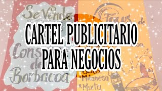 ¡Como hacer tu cartel publicitario llamativo 2 [upl. by Lillis]