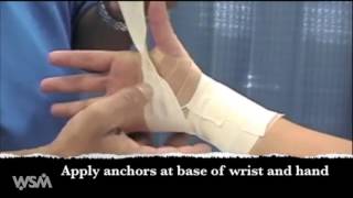 Wrist Athletic Taping [upl. by Fredek]