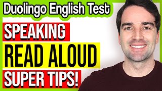 Read Aloud Super Tips  Duolingo English Test Speaking Practice [upl. by Nylissej]