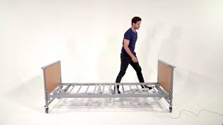 Invacare Medley Ergo Hospital Bed  How To Assemble In The Home [upl. by Attalie]