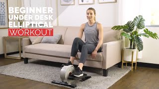 15 Min Under Desk Elliptical Workout for Beginners [upl. by Etteloiv]