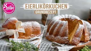 Eierlikörkuchen und Osterlamm Grundrezept  Basics  Sallys Welt [upl. by Oilegor]