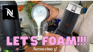 How To Foam Milk With Aeroccino 3 Make Coffee With Foam Tips amp Tricks  Easy Foamed Latte Recipe [upl. by Roede773]