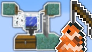 Minecraft AFK FISH FARM Redstone Free Tutorial [upl. by Fernas633]