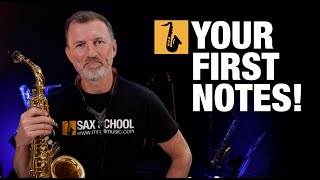 Saxophone Lesson  Beginner Saxophone  First Notes [upl. by Thorin]