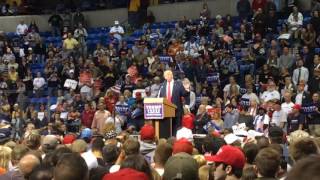 A look at the crowd at Donald Trumps rally in WilkesBarre [upl. by Narahs]