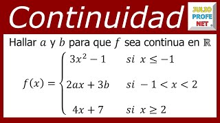 Continuidad de una función  Ej 2 [upl. by Morehouse]