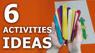 6 DIFFERENT ACTIVITIES IDEAS  5 Year Old Learning Activities At Home [upl. by Fidellas]