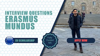 10 Questions Students dont know in ERASMUS MUNDUS INTERVIEW [upl. by Ross896]