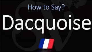 How to Pronounce Dacquoise Cake CORRECTLY [upl. by Yajnas]