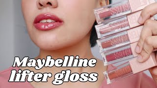 NEW Maybelline Lifter Gloss Lipswatch Review  Miss Bea [upl. by Ruth]