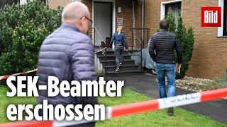 SEKBeamter in Gelsenkirchen erschossen  Täter feuerte durch Haustür [upl. by Mufi]