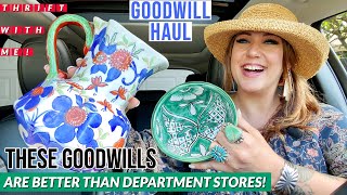 THESE GOODWILLS ARE BETTER THAN DEPARTMENT STORES  Thrift Haul  Thrift For Resale  Goodwill Haul [upl. by Eelrac258]