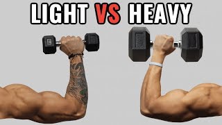 Light Weights vs Heavy Weights for Muscle Growth [upl. by Elahcar380]