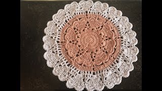 Tuto napperon coeur au crochet [upl. by Esenej]