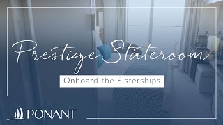 Prestige Stateroom on board the Sisterships  PONANT [upl. by Llesram]