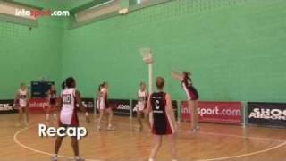 Netball Game Advanced Catching Skills [upl. by Tyra]