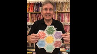 Easy Quilt As You Go Hexagonal Table Topper [upl. by Assirrac]