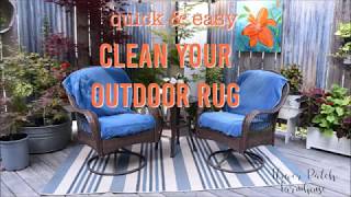 How to Clean an Outdoor Polypropylene Rug [upl. by Hobbs756]