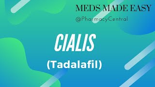 Tadalafil Cialis  Meds Made Easy MME [upl. by Symons]