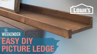 Easy DIY Picture Ledge [upl. by Nnoryt]